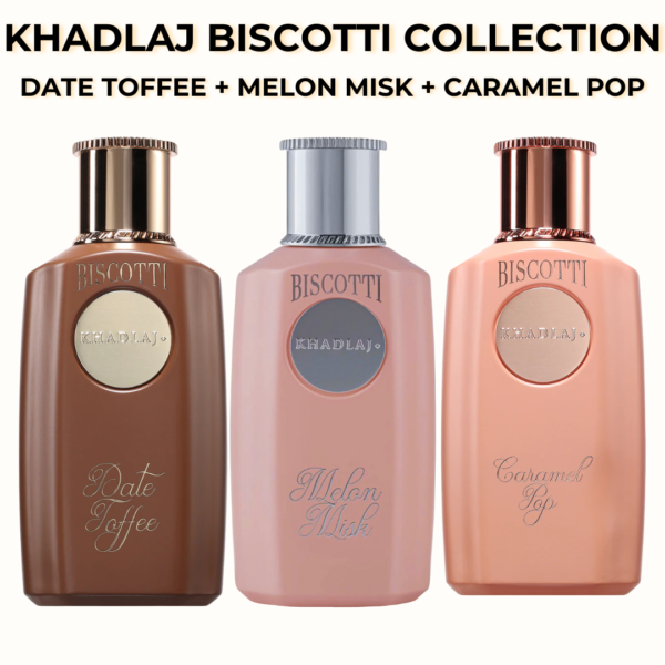 Khadlaj Biscotti Trio Eau de Parfum Gift Set 3 x 100ml