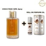 Al Rehab Choco Musk 50ml and 6ml Roll-On Bundle