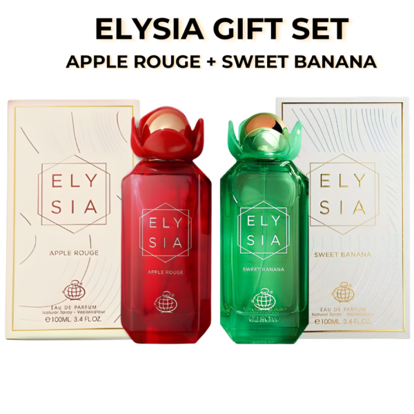 p7895z.png Fragrance World Elysia Apple Rouge & Sweet Banana Gift Set