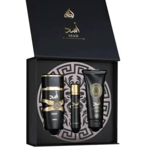 Asad Gift Set + Shower Gel by Lattafa 100ml + 12ml