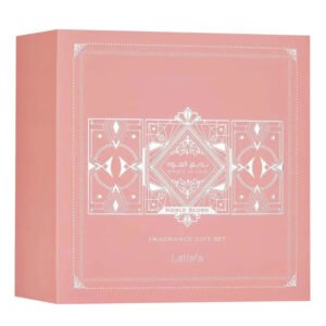 Badee Al Oud Noble Blush Gift Set + Hair mist by Lattafa 100ml + 12ml - Image 2