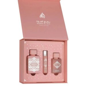 Badee Al Oud Noble Blush Gift Set + Hair mist by Lattafa 100ml + 12ml
