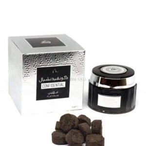 Confidential Platinum Bakhoor Incense 100g by Lattafa - Image 1