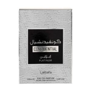 Confidential Platinum by Lattafa 100ml Eau De Parfum - Image 3