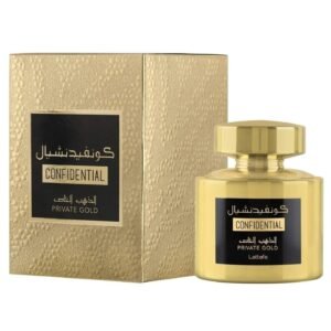 Confidential Private Gold by Lattafa 100ml Eau De Parfum