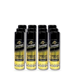 Sovereign Bubblegum Turbojet Air Freshener 500ml - Pack of 12 (12 cans)
