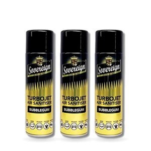Sovereign Bubblegum Turbojet Air Freshener 500ml - Pack of 3 (3 cans)