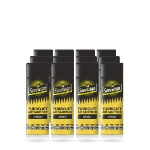Sovereign Greed Turbojet Air Freshener 500ml - Pack of 12 (12 cans)
