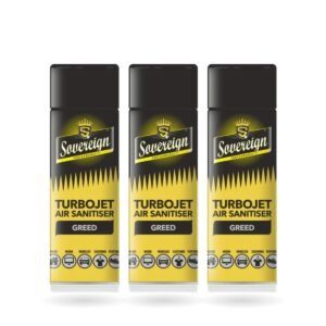 Sovereign Greed Turbojet Air Freshener 500ml - Pack of 3 (3 cans)