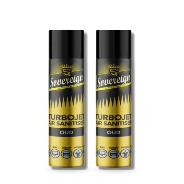Sovereign Oud Turbojet Air Freshener 500ml - Pack of 2 (2 cans)
