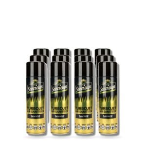 Sovereign Savage Turbojet Air Freshener 500ml - Pack of 12 (12 cans)