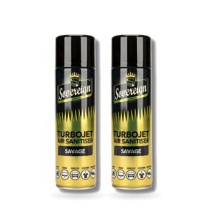 Sovereign Savage Turbojet Air Freshener 500ml - Pack of 2 (2 cans)