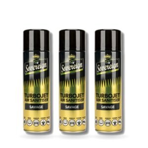 Sovereign Savage Turbojet Air Freshener 500ml - Pack of 3 (3 cans)