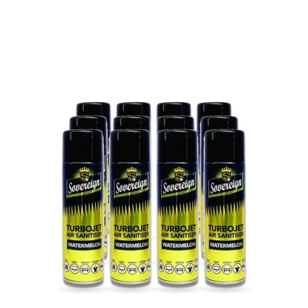 Sovereign Watermelon Turbojet Air Freshener 500ml - Pack of 12 (12 cans)