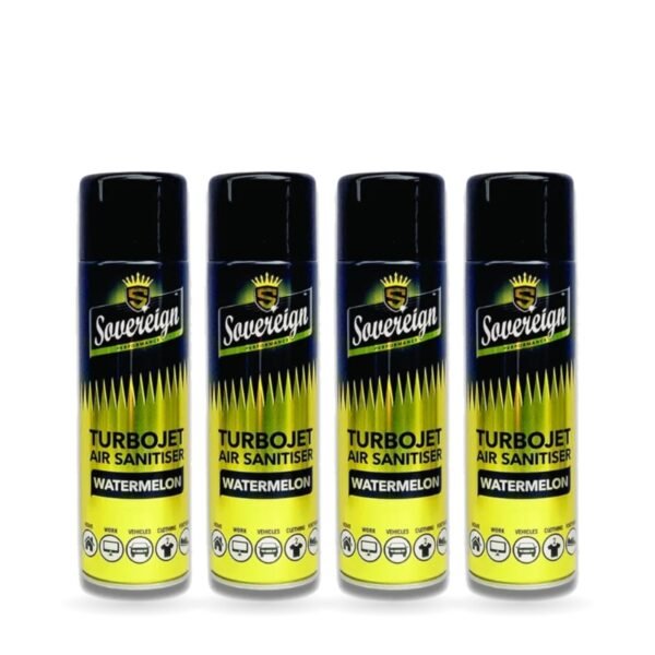 Sovereign Watermelon Turbojet Air Freshener 500ml - Pack of 4 (4 cans)