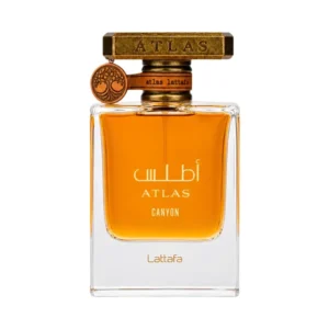 Atlas Canyon by Lattafa 55ml Eau De Parfum bottle on white background
