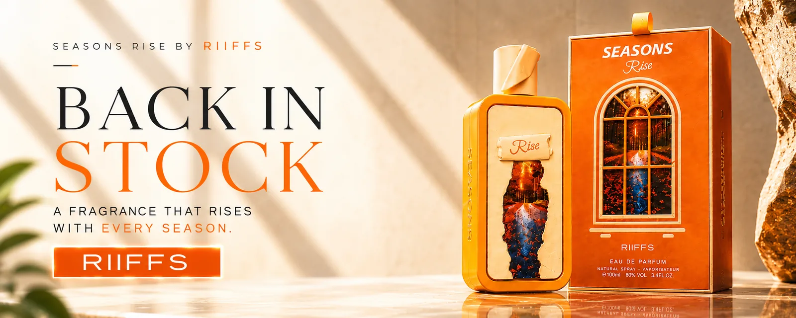Seasons Rise by Riiffs 100ml Eau De Parfum back in stock