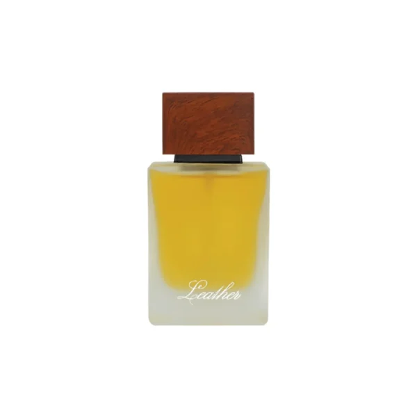 Leather by Ahmed Al Maghribi 50ml Eau De Parfum bottle on white background