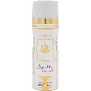 Barakkat Rouge 540 by Fragrance World 200ml Body Spray Perfumeo