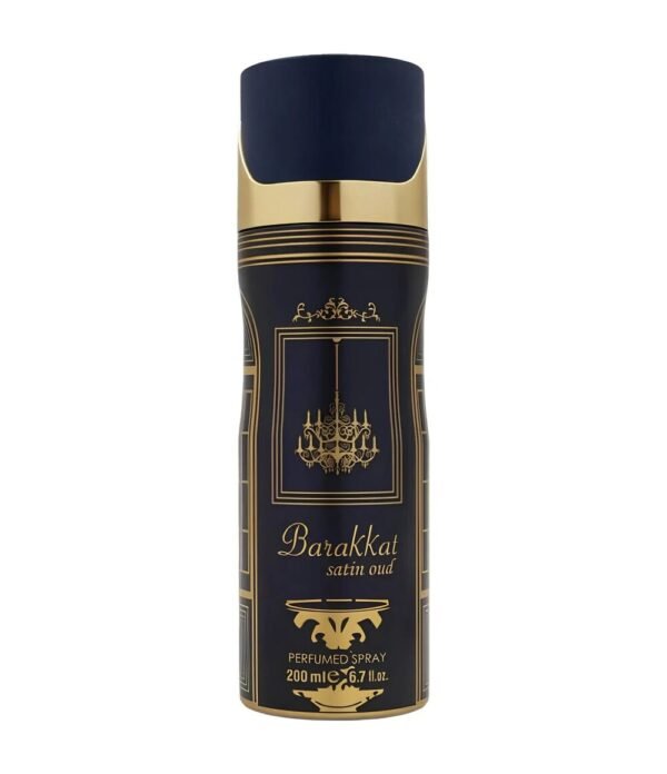 Barakkat Satin Oud by Fragrance World 200ml Body Spray Perfumeo