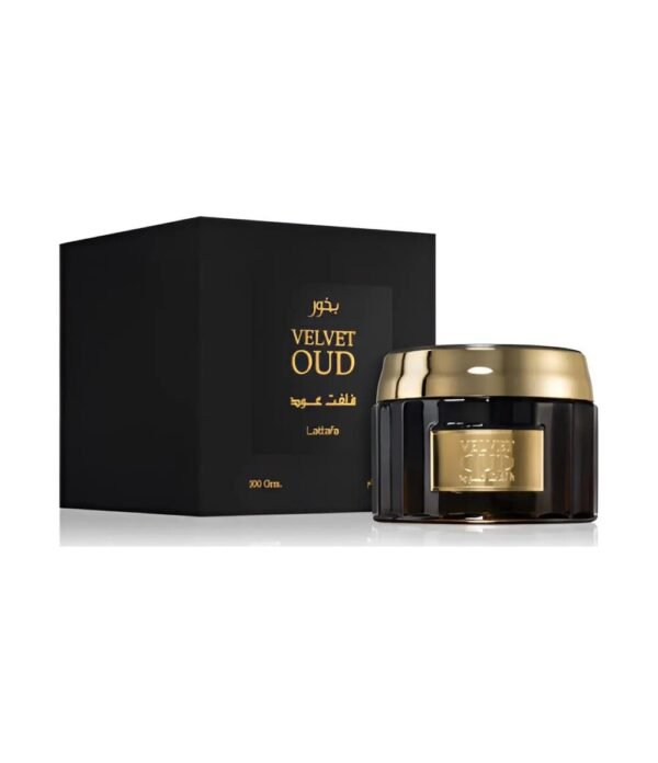 Velvet Oud Bakhoor Incense 100g by Lattafa Perfumeo