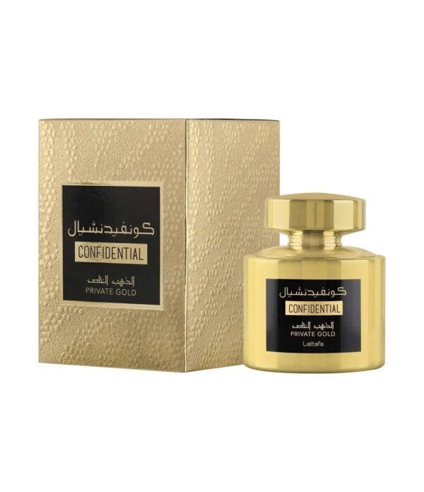 norm-15570 Confidential Private Gold by Lattafa 100ml EDP Perfumeo