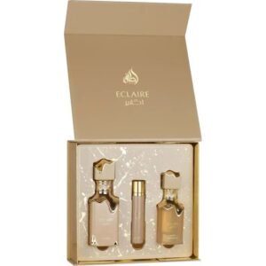 Eclaire Gift Set + Hairmist by Lattafa 100ml + 12ml Perfumeo