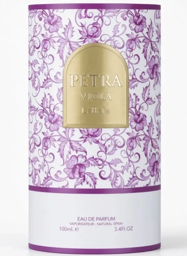 Petra Viola by Lattafa 100ml Eau De Parfum box