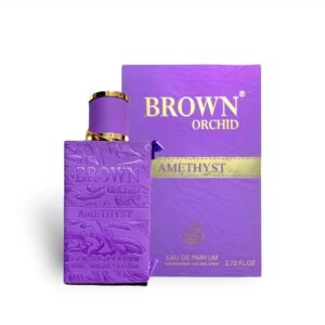 Brown Orchid Amethyst by Fragrance World 80ml Eau De Parfum bottle - Perfumeo