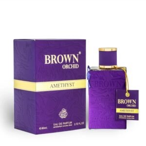Brown Orchid Amethyst by Fragrance World 80ml EDP box and bottle - Perfumeo