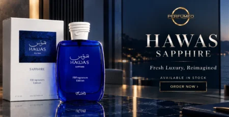 Hawas Sapphire by Rasasi 100ml Eau De Parfum, Fresh Luxury Reimagined, available in stock