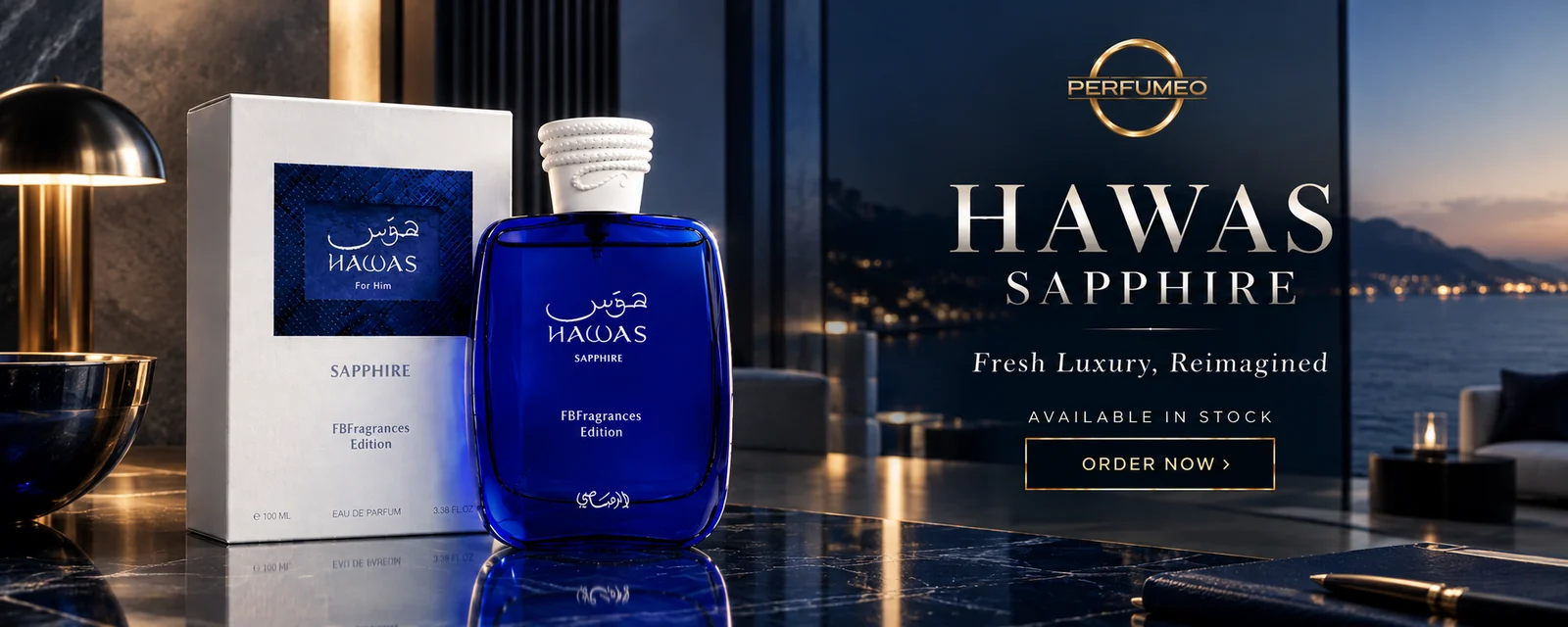 Hawas Sapphire by Rasasi 100ml Eau De Parfum – Fresh Luxury, Reimagined
