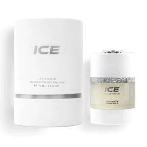 Ice by Al Majed Oud 75ml EDP box and bottle - Perfumeo