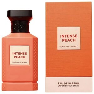 Intense Peach by Fragrance World 150ml Eau De Parfum bottle with box