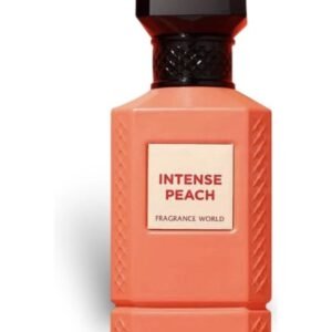 Intense Peach by Fragrance World 80ml Eau De Parfum bottle