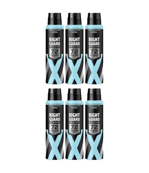 right-guard-xtreme-cool-72h-anti-perspirant-150ml-6-pack-0 Right Guard Xtreme Cool 72H Anti-Perspirant Deodorant 150ml 6-Pack