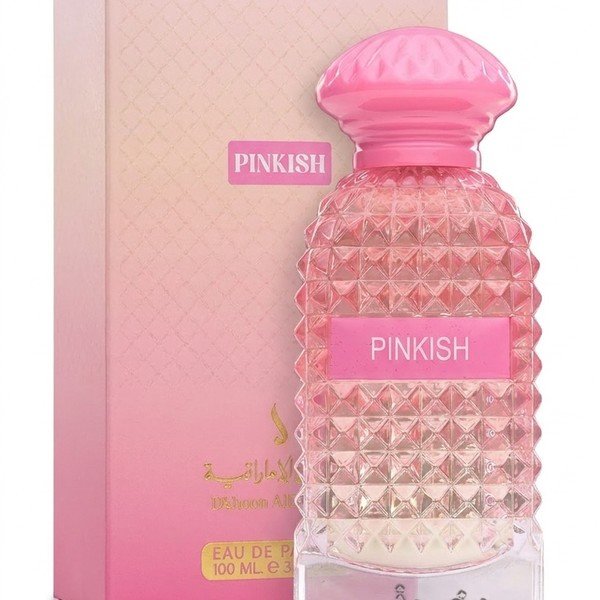Pinklish by Dkhoon Emirates 100ml eau de parfum, bottle with its carton