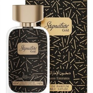 Signature Gold by Dkhoon Emirates 100ml eau de parfum, bottle with its carton