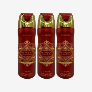 Badee Al Oud Sublime by Lattafa 200ml Body Spray 3 pack