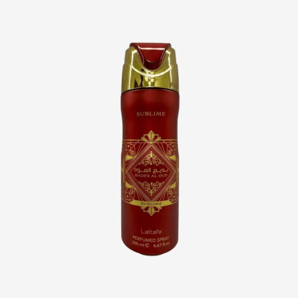 Badee Al Oud Sublime by Lattafa 200ml Body Spray Badee Al Oud Sublime by Lattafa 200ml Body Spray