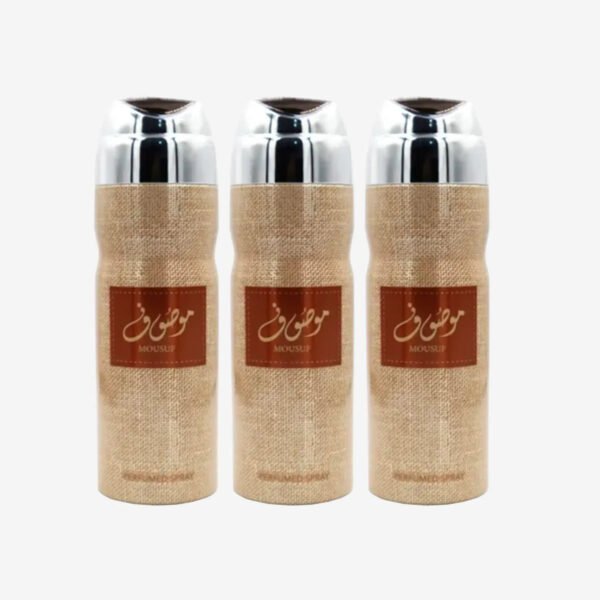Mousuf by Ard Al Zaafaran 200ml Body Spray 3 pack