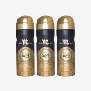 Oud 24 Hours by Ard Al Zaafaran 200ml Body Spray 3 pack