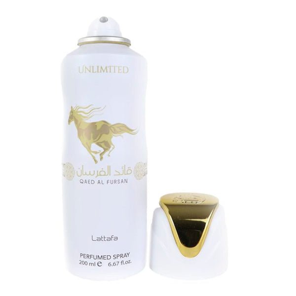 Qaed Al Fursan Unlimited by Lattafa 200ml Body Spray 3 pack